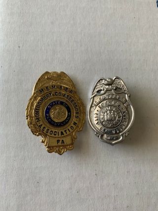 Vintage Pa And Nj Police Badges