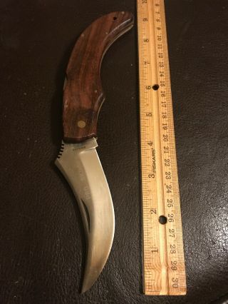 Vintage 80’s Japan Made Skinner Pro Folding Knife Explorer & Valor Make Same