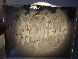 4 Glass Negatives Boy Scout / Wolf Cubs Parade Prize Giving & In Boat