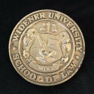 Widener University School Of Law Medal / Paperweight