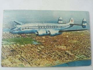 Airline Issue - Paa Pan American - Lockheed Constelation - Aviation Postcard