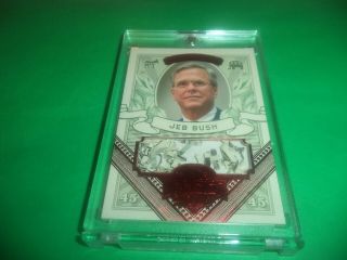 Decision 2016 Series Jeb Bush Red Foil Money Card Mo10