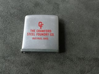 Vintage Zippo Tape Measure - The Crawford Steel Foundry - Bucyrus,  Oh