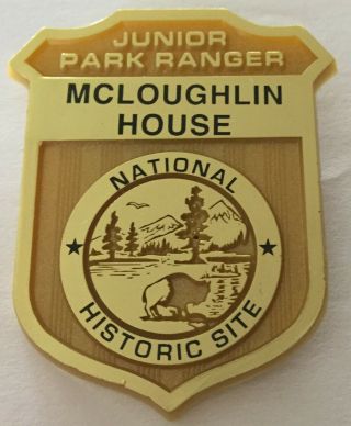 Rare Mcloughlin House Fort Vancouver - National Park Junior Ranger Badge