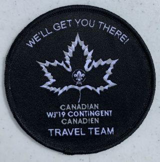 2019 World Jamboree Canadian Contingent Travel Team Patch Badge