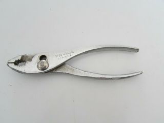 Proto Fleet 3126 Slip Joint Adjustable Pliers 6 " Long Chrome Vintage Made In Usa