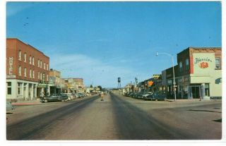 Ashton Idaho Main Street Gateway To West Entrance To Yellowstone 1950s Postcard