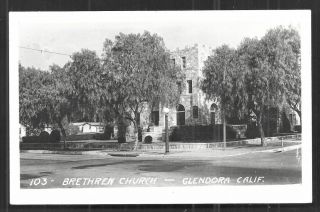 Glendora Rppc Brethren Church California Ca 1933