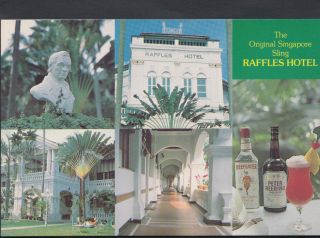 Singapore Postcard - Views Of The Raffles Hotel Rr2787