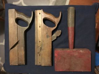 2 Antique Sargent & Co 675 Match Wood Planes 1/2 " Parts/repair &handmade Mallet