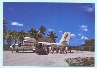 Air Polynesie Twin Otter - Aviation Airport Postcard (1)