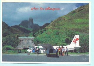 Air Polynesie Islander - Aviation Airport Postcard (1)
