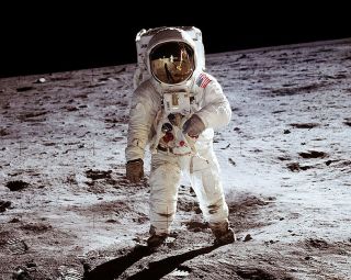 Apollo 11 Buzz Aldrin On The Moon 11x14 Silver Halide Photo Print