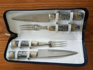 Argentine Gaucho Knife And Fork Set For 2