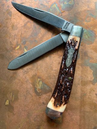 Vintage 1970s Uncle Henry Schrade Ny Usa Trapper Knife 285uh