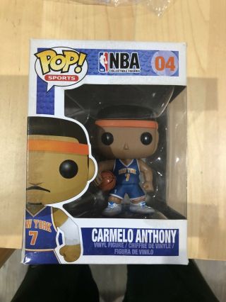 Funko Pop Carmelo Anthony 04 Sports Nba York Knicks Rare Vaulted Retired