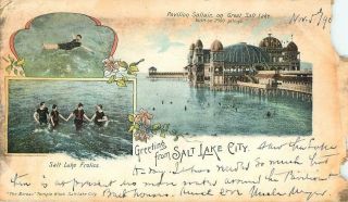 Pavilion Saltair,  Great Salt Lake,  Salt Lake City,  Utah 1903 Undivided Back