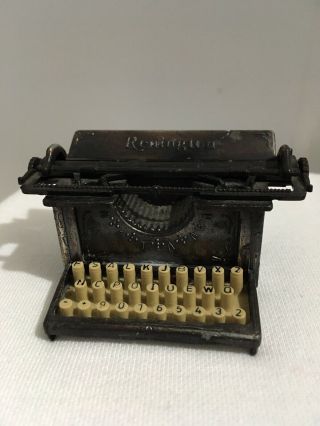Vintage Pencil Sharpener Miniature Die Cast Metal Remington Typewriter 190543