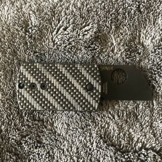 Spyderco Dog Tag Black Carbon Fiber CPM S30V Non - Locking Knife C188CFBBKP 3