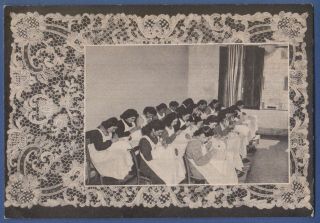 Burano Italy Italia Women Bobbin Lace Maker - Old Postcard