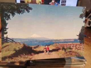 Other Old Postcard South America Chile Lake Rupanco Mount Osorno Puntiaqudo