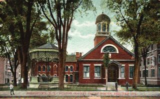 Johnstown,  York,  Ny,  Fulton County Court House,  Vintage Postcard G5663