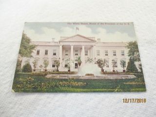 The White House,  Home Of The President Of The U.  S.  Postcard By Arthur Capper