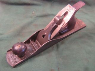 Vintage Stanley No.  5 Jack Plane With Stanley Marked Cutter & Lever Cap