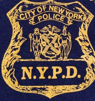 Nypd York City Police Department Polo T - Shirt Sz Xl
