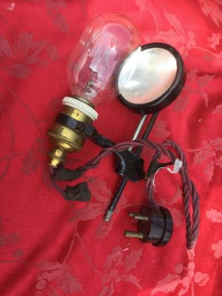 Magic Lantern Light Bulb Fitting And Reflector For Spares German