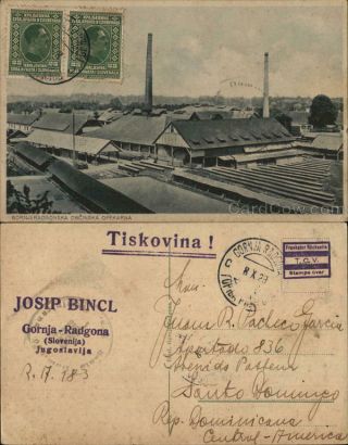 Slovenia 1929 Gornjeradgonska Obcinska Opekarna Philatelic Cof Postcard Vintage