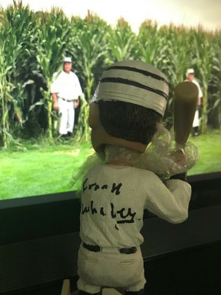 Moonlight Graham Autographed Frank Whaley Lowell Spinners Bobblehead 8/17/19