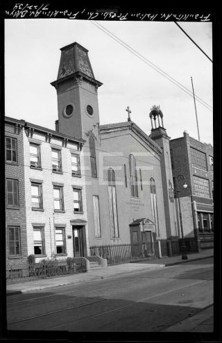 1934 Italian Church Franklin Av Brooklyn York City Nyc Photo Negative U238
