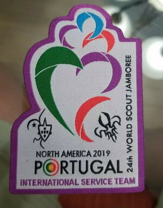2019 World Scout Jamboree Portugal Contingent Ist Patch Wsj