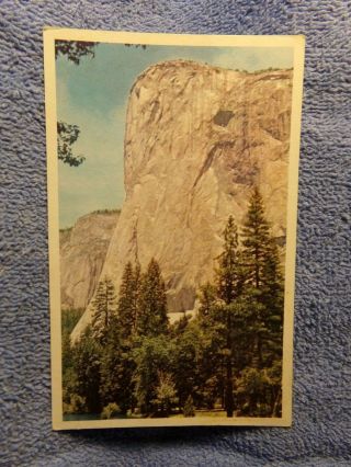 Vintage Postcard Yosemite National Park,  El Capitan