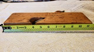 Antique wooden Rabbet plane,  handmade,  probably late 1800 ' s,  Vintage 4