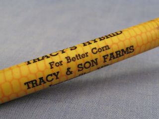 TRACY ' S FARM HYBRID FIGURAL CORN AMERICAN JANESVILLE ADVERTISING VINTAGE PENCIL 5