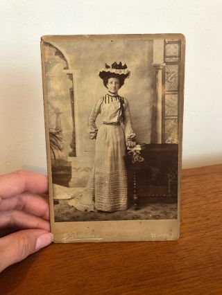 Victorian Carte De Visite Photograph Of Well Dressed Lady J Deayton Winton