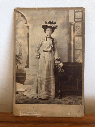 Victorian Carte De Visite Photograph of Well Dressed Lady J Deayton Winton 2