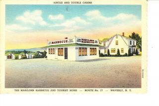 Waverly,  Ny Marilorn Barbecue Diner & Tourist Home & Cabins 1930s