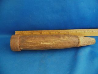 Large Vintage Socket Wood Chisel Handle 8 1/2 " Long With Iron Ferrule
