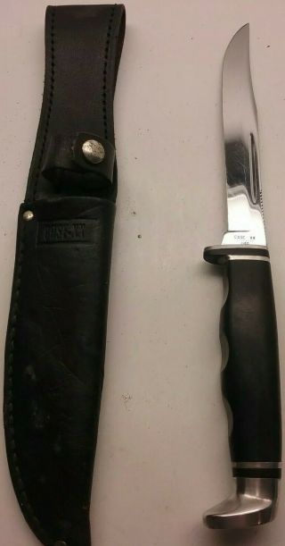 1981 Case Xx 216 9 Dot Fixed Blade Knife W/sheath