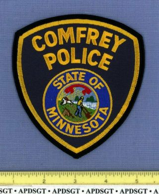 Comfrey Minnesota Sheriff Police Patch State Seal