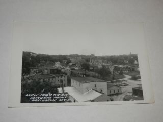 Mineral Point Wi - Old Real - Photo Postcard - View Fron The Bluff