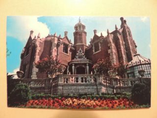 Walt Disney World Orlando Florida Vintage Postcard The Haunted Mansion