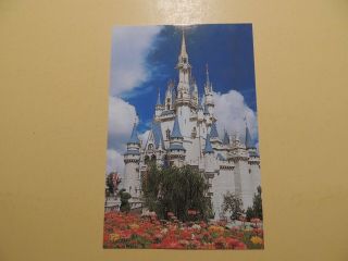 Walt Disney World Orlando Florida Postcard Cinderella Castle Fantasyland