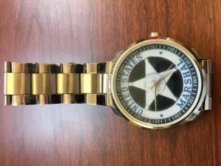 United States Us Marshal Silver Badge Insignia Men’s Wristwatch