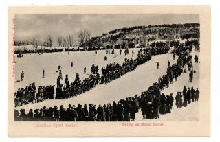Skiing On Mount Royal Montreal Quebec Canada 1904 - 13 Montreal Import Co.  316