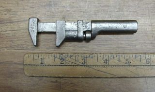 Antique Coes All Steel 5 - 1/8 " Monkey Wrench,  1/2 " Jaws,  7/8 " Capacity,  Pat 12 - 24 - 01