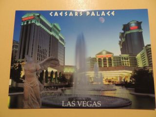 Caesars Palace Casino Hotel Las Vegas Nevada Postcard Augustus Tower Fountains